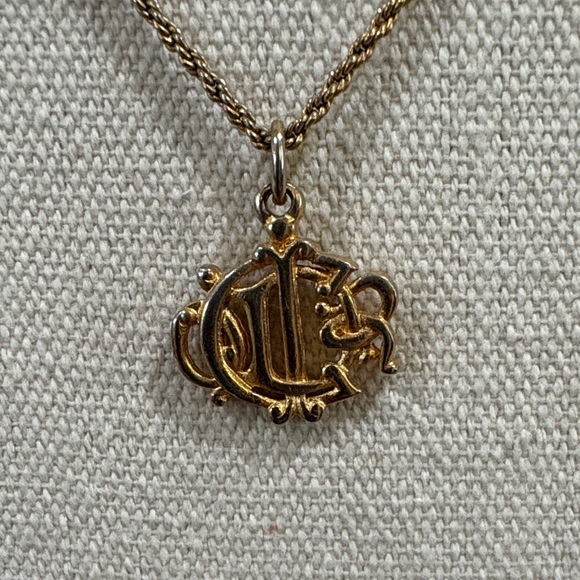 Dior Gold Necklace and Earring Set - Picture 11 of 12